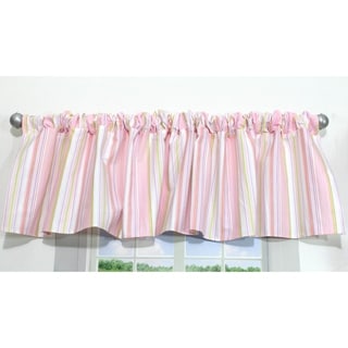 Pink Stripe Window Valance