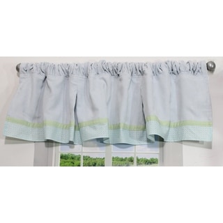 Blue Mini Corduroy Window Valance