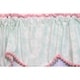 preview thumbnail 2 of 1, Aqua & Pink Wings Window Valance