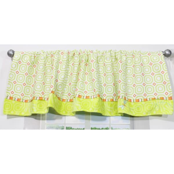 slide 2 of 3, Geometric Dragonfly Window Valance