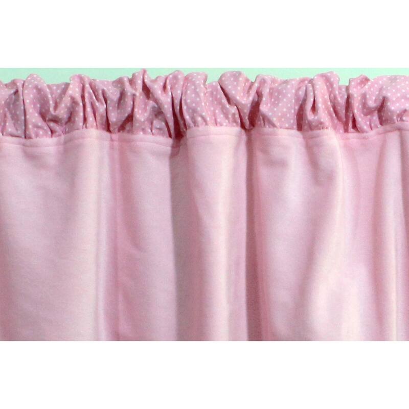Pink Plush Window Valance