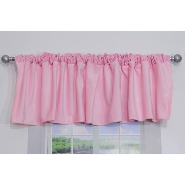 Pink Plush Window Valance