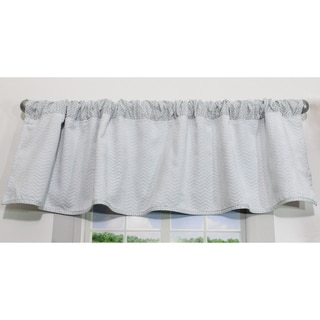 Gray Chevron Window Valance