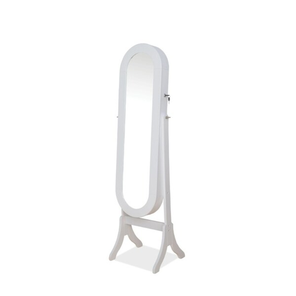 Elegant Jewelry Armoire, White