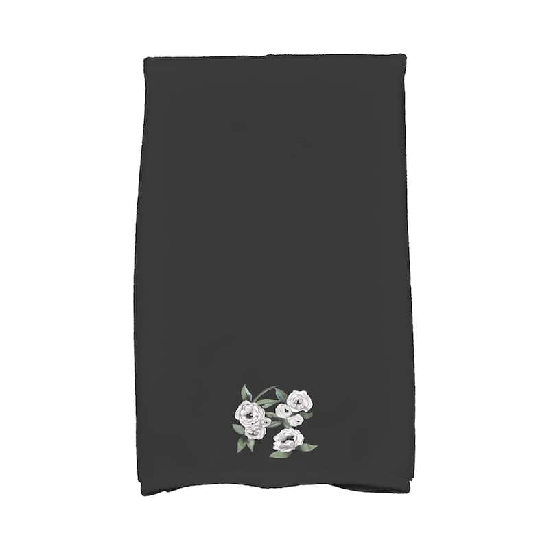 Floral Bunch 18 x 30 Inch Floral Print Kitchen Towel - Purple