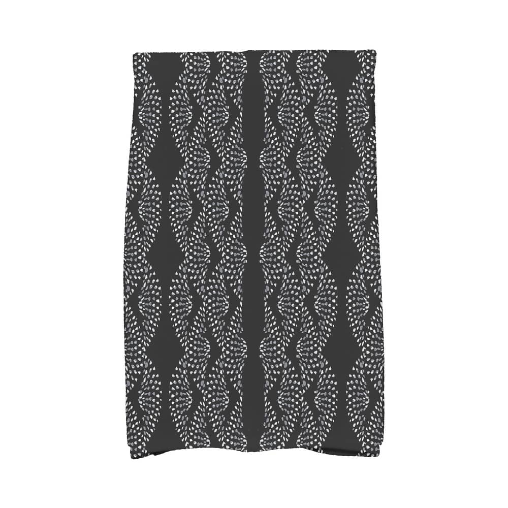 Dotted Décor 18 x 30 Inch Stripe Print Kitchen Towel