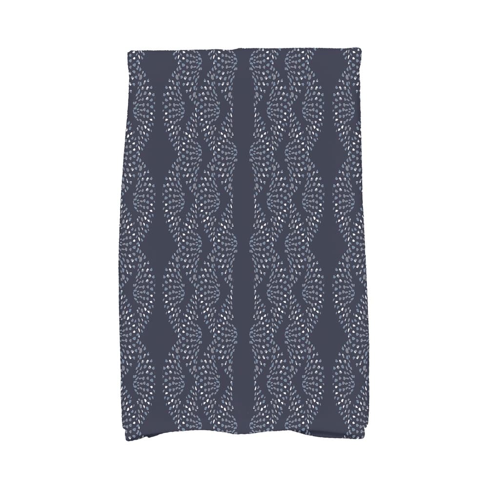 Dotted Décor 18 x 30 Inch Stripe Print Kitchen Towel