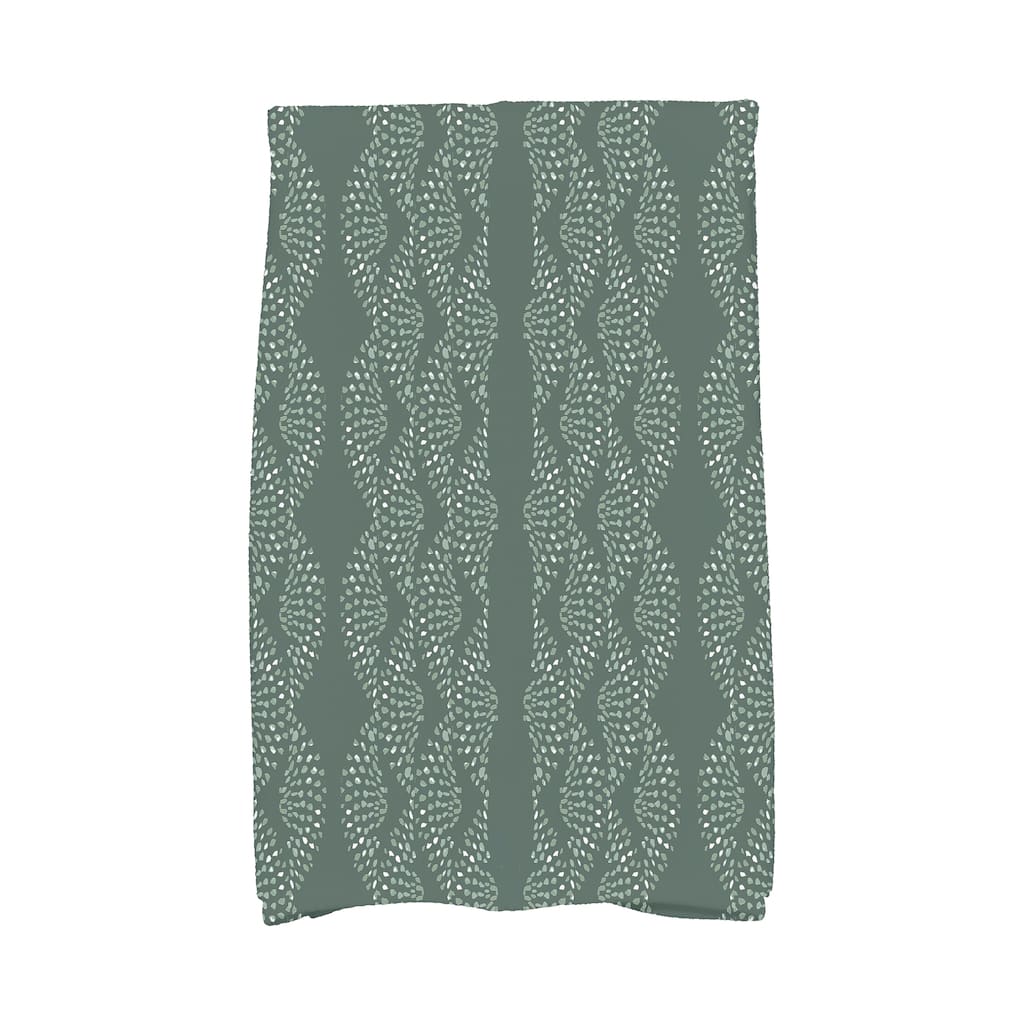 Dotted Décor 18 x 30 Inch Stripe Print Kitchen Towel