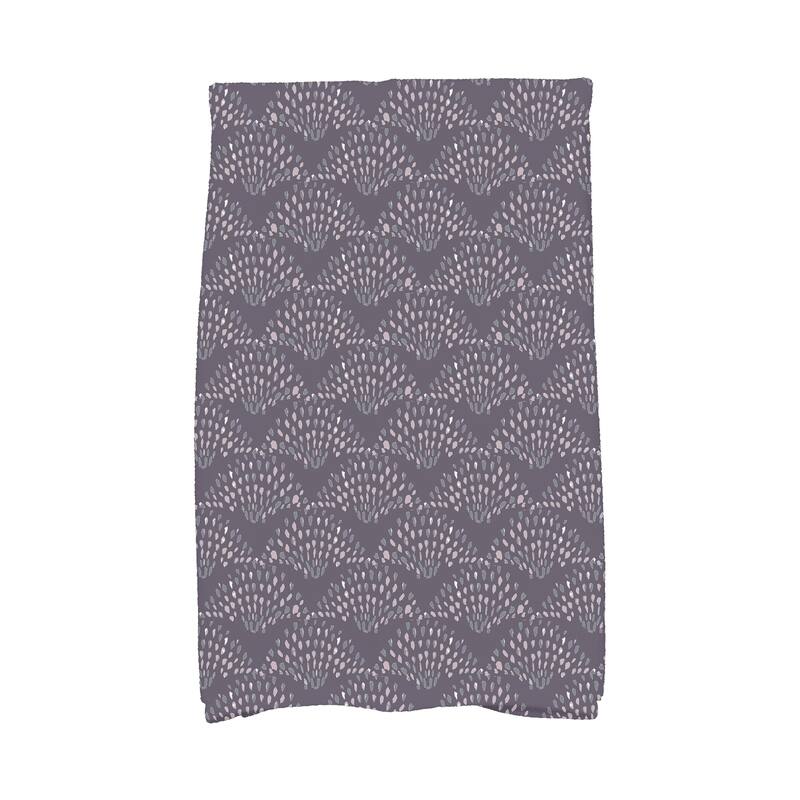 Fan Dance 18 x 30 Inch Geometric Print Kitchen Towel - Purple