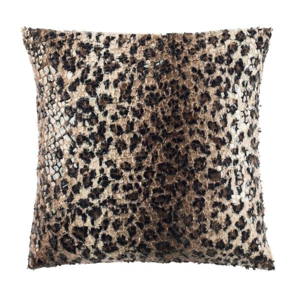 Shop Safavieh Zahara Cheetah Print 20 Inch Decorative Pillow On
