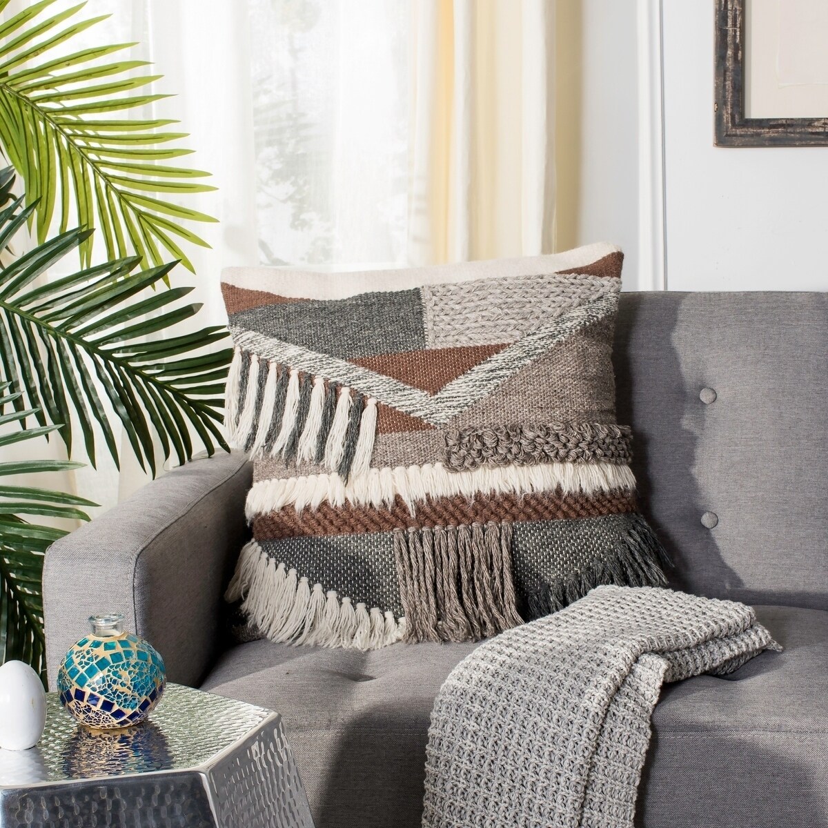 Shop Safavieh Freja Desert Fringe Southwestern 20 Inch Decorative