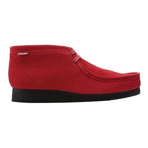 red suede clarks