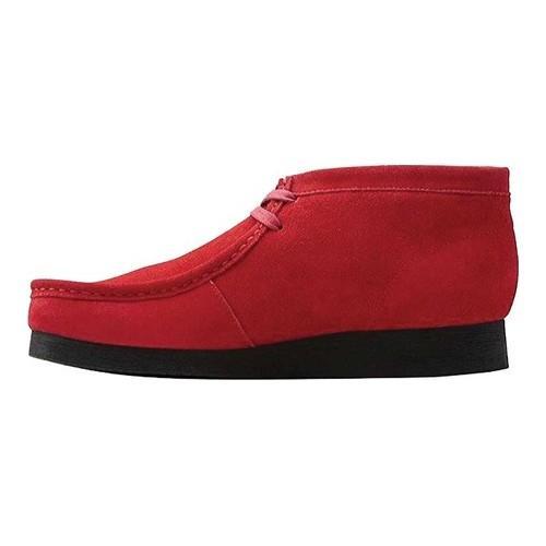 red clarks wallabees