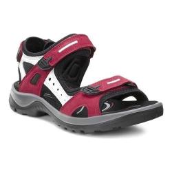 red ecco sandals