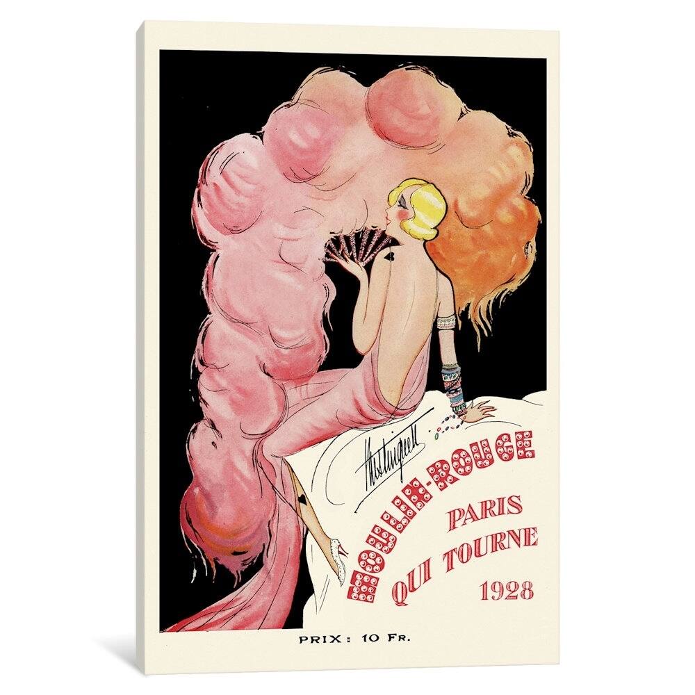 iCanvas "Moulin Rouge Programme, 1928" by Charles Gesmar Canvas Print