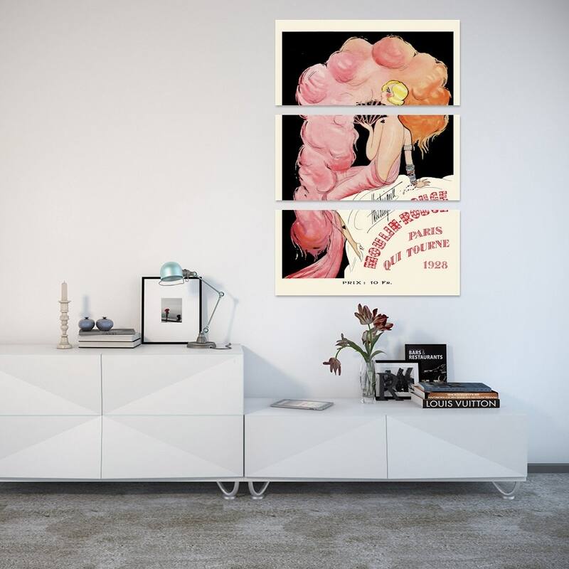 iCanvas "Moulin Rouge Programme, 1928" by Charles Gesmar Canvas Print