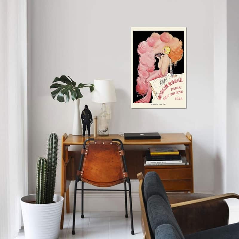 iCanvas "Moulin Rouge Programme, 1928" by Charles Gesmar Canvas Print