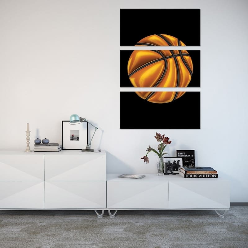 iCanvas "Basketball" by Octavian Mielu Canvas Print