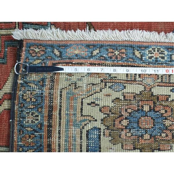 Hand Knotted Red Antique with Wool Oriental Rug - 8'4 x 14' - Bed Bath ...