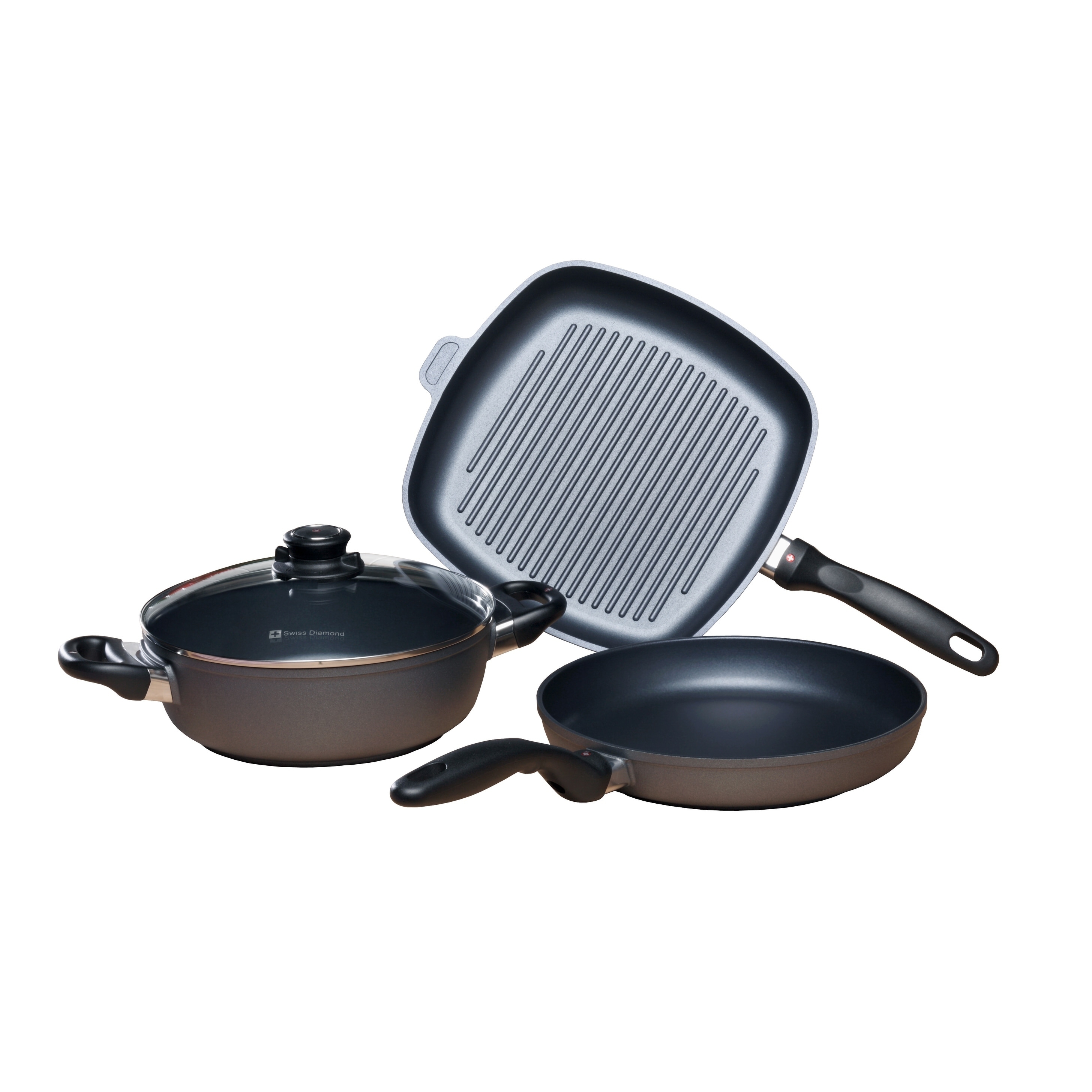 Swiss Diamond HD Classic Nonstick 9-Piece Cookware Set