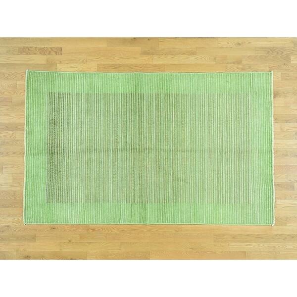 Shop Black Friday Deals On Hand Knotted Green Overdyed Vintage With Wool Oriental Rug 5 X 8 On Sale Overstock 21502697