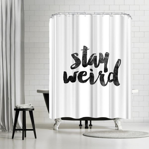 Shop Americanflat Stay Weird Shower Curtain Ships To Canada