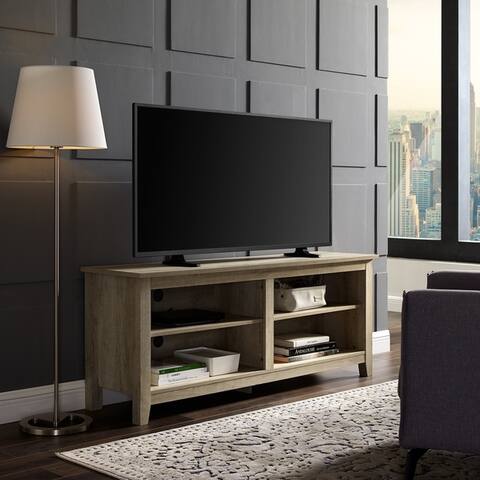 White Modern Contemporary Tv Stands Entertainment Centers 58 Tv Stand Console X 16