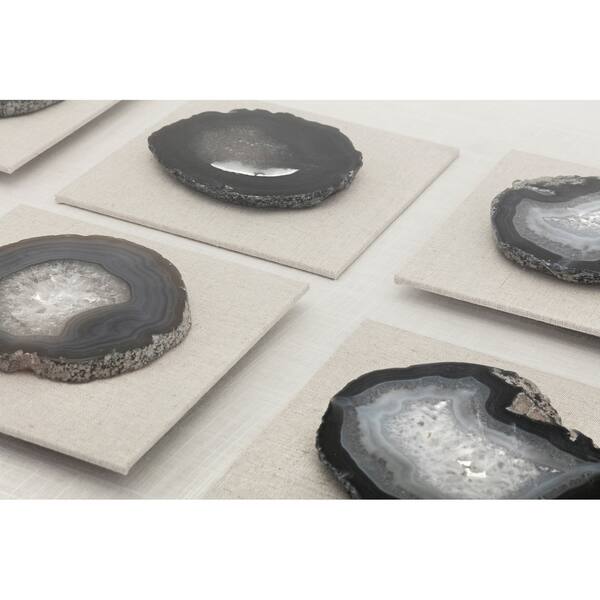 Shop Agate Clear Wall Art In Shadowbox Black Multi Color White