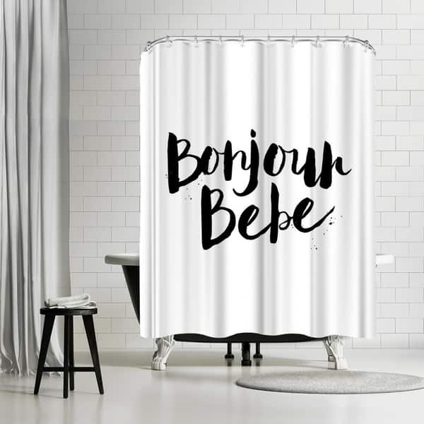 Americanflat Bonjour Bebe Shower Curtain Overstock