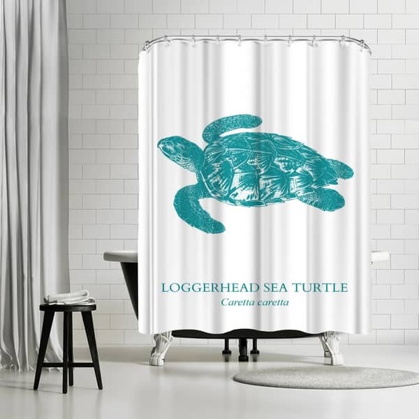 Americanflat 'Sea Turtle' - Shower Curtain - 71 x 74