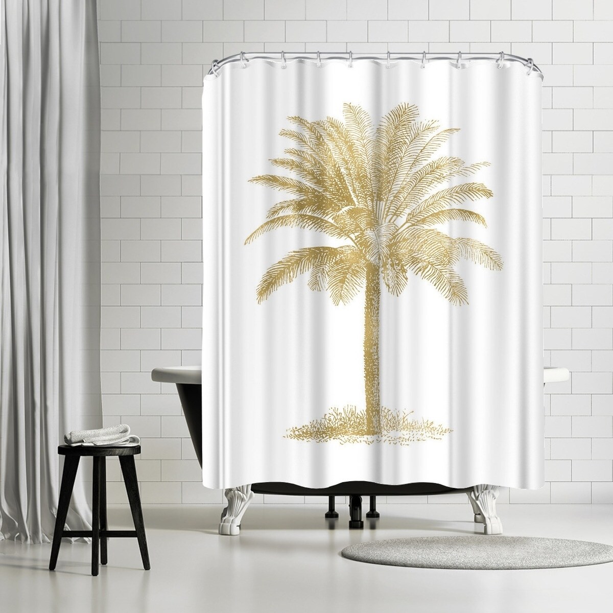 palm tree shower curtain