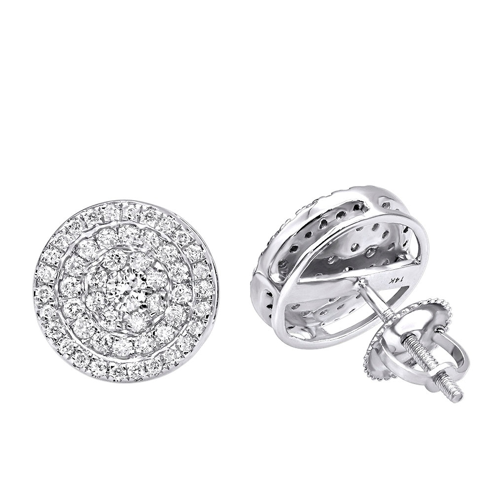 14k gold diamond earrings