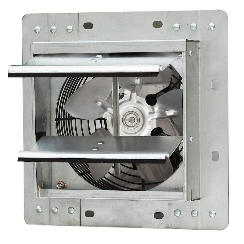 iLiving ILG8SF7V Wall-Mounted Variable Speed Shutter Exhaust Fan Crawl Space Ventilator, 7"