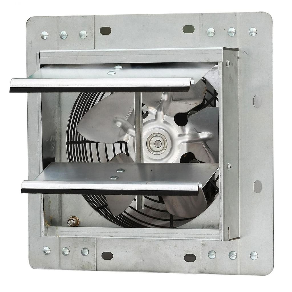 iLiving ILG8SF7V Wall-Mounted Variable Speed Shutter Exhaust Fan Crawl Space Ventilator, 7"