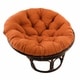 preview thumbnail 10 of 25, Bali 42-inch Rattan Papasan Chair with Twill Cushion Spice