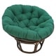 preview thumbnail 9 of 25, Bali 42-inch Rattan Papasan Chair with Twill Cushion Forest green