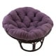 preview thumbnail 22 of 25, Bali 42-inch Rattan Papasan Chair with Twill Cushion Grape