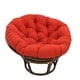 preview thumbnail 14 of 25, Bali 42-inch Rattan Papasan Chair with Twill Cushion Ruby Red