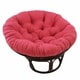 preview thumbnail 20 of 25, Bali 42-inch Rattan Papasan Chair with Twill Cushion Bery Berry