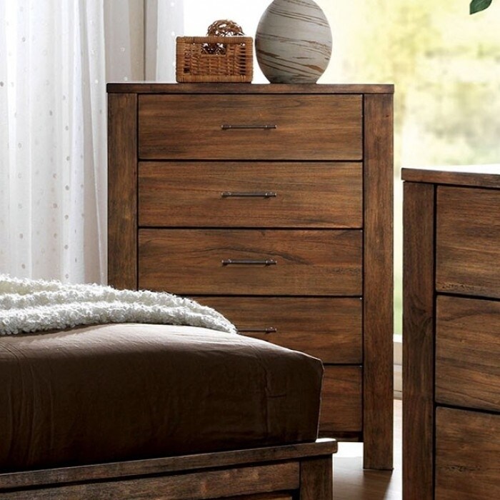 Shop Transitional Style Wooden Chest With Metal Handle Pulls
