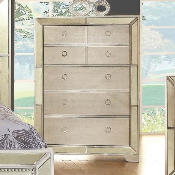 Shop Modern Victorian Style Chest With Loop Handles Silver