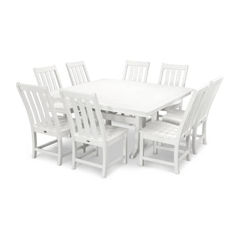 Polywood Vineyard 9-Piece Outdoor Dining Table Set