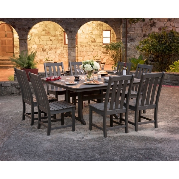 Shop POLYWOOD Vineyard 9-Piece Outdoor Dining Table Set - Free Shipping