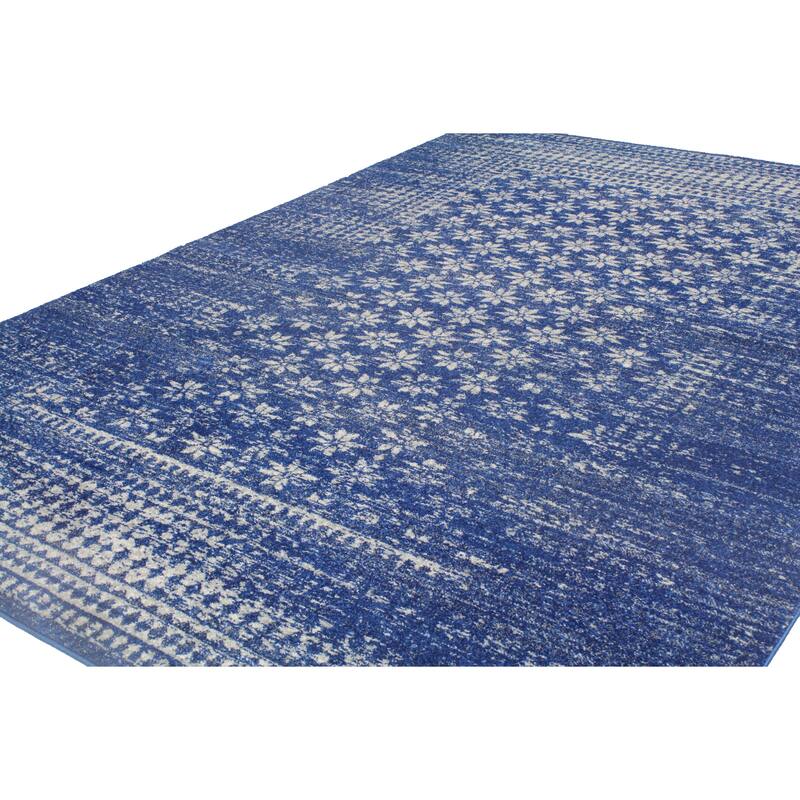 Bashian Audrey Transitional Distressed Floral Dot Area Rug