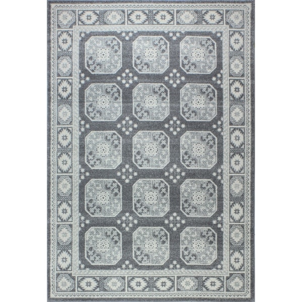 Nancy Grey Transitional Area Rug - 5' x 7'6"