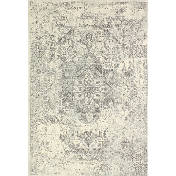 Digna Ivory/Grey Transitional Area Rug - 5' x 7'6"