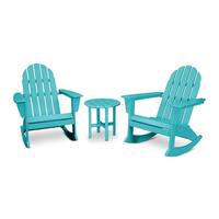 POLYWOOD Vineyard 3-Piece Outdoor Adirondack Chair Set