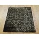 preview thumbnail 1 of 4, Hand Knotted Brown Modern & Contemporary with Wool & Silk Oriental Rug - 2' x 2'9