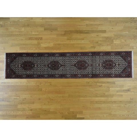 Hand Knotted Ivory Persian with Wool Oriental Rug