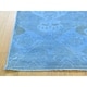 preview thumbnail 2 of 5, Hand Knotted Blue Overdyed & Vintage with Wool Oriental Rug - 4'1 x 5'7
